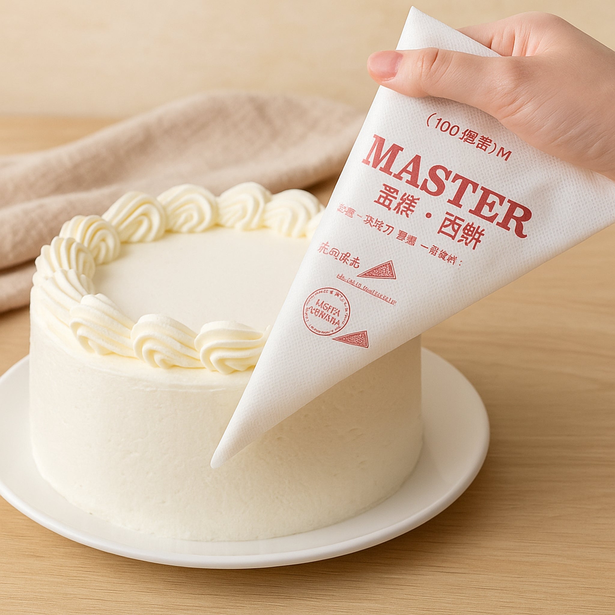 REGENT BAKEWARE MASTER DISPOSABLE PIPING BAGS 100PK, 350X250MM