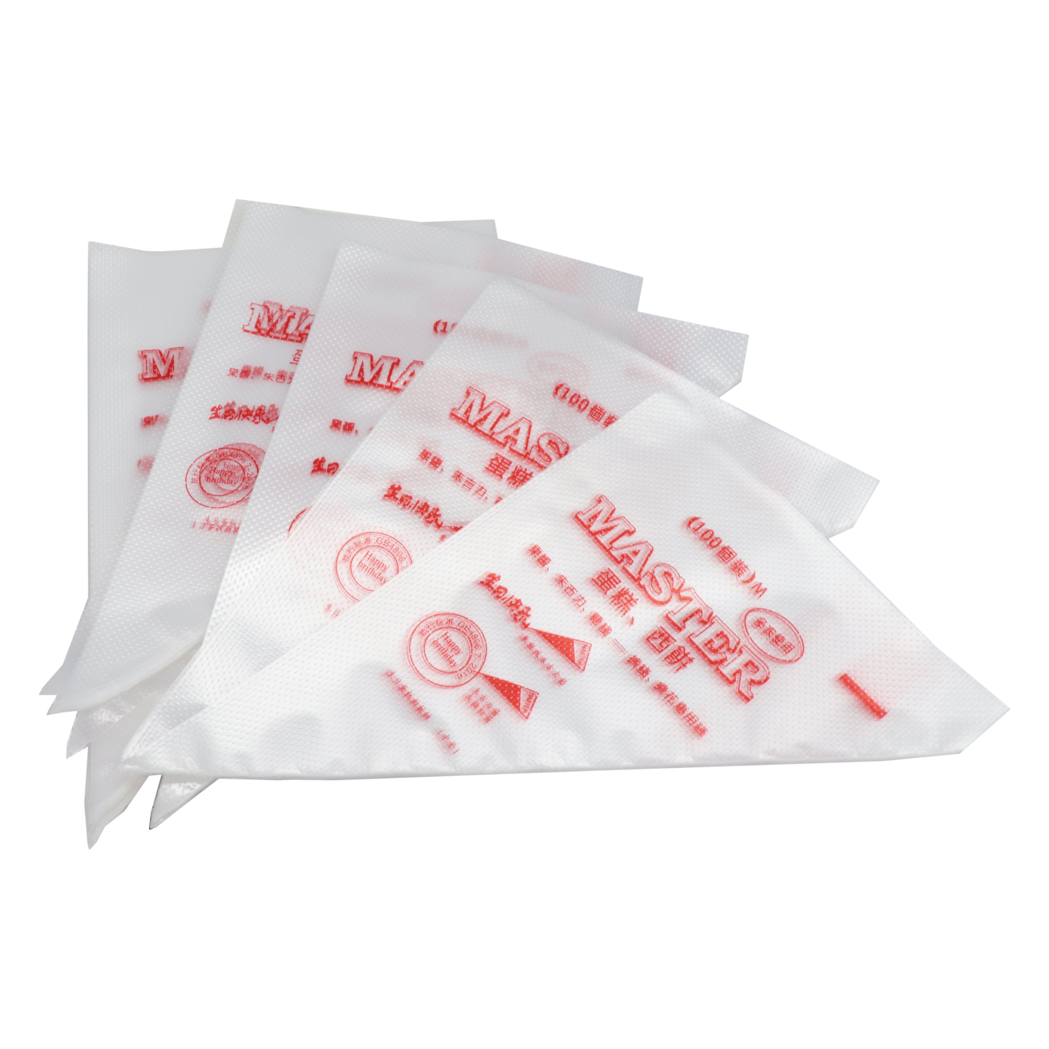 REGENT BAKEWARE MASTER DISPOSABLE PIPING BAGS 100PK, 350X250MM