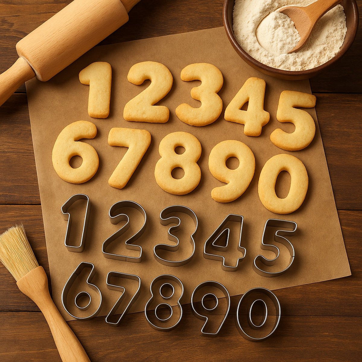 REGENT BAKEWARE COOKIE CUTTER NUMBERS ST STEEL NUMBERS 10PK SET