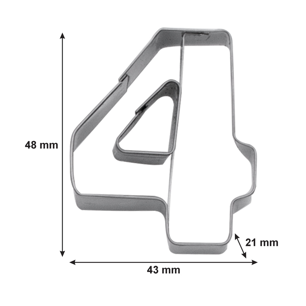 REGENT BAKEWARE COOKIE CUTTER NUMBERS ST STEEL NUMBERS 10PK SET