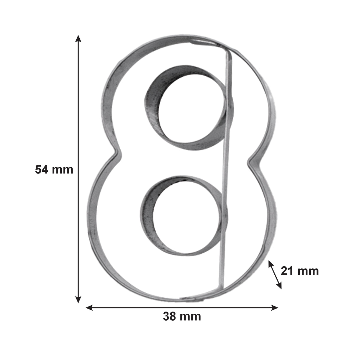 REGENT BAKEWARE COOKIE CUTTER NUMBERS ST STEEL NUMBERS 10PK SET