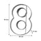 REGENT BAKEWARE COOKIE CUTTER NUMBERS ST STEEL NUMBERS 10 PIECE SET, (150X100X20MM)