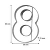 REGENT BAKEWARE COOKIE CUTTER NUMBERS ST STEEL NUMBERS 10 PIECE SET, (150X100X20MM)