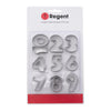 REGENT BAKEWARE COOKIE CUTTER NUMBERS ST STEEL NUMBERS 10PCS SET