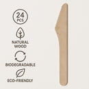 REGENT DISPOSABLE WOODEN KNIVES 24PK