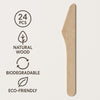 REGENT DISPOSABLE WOODEN KNIVES 24PK