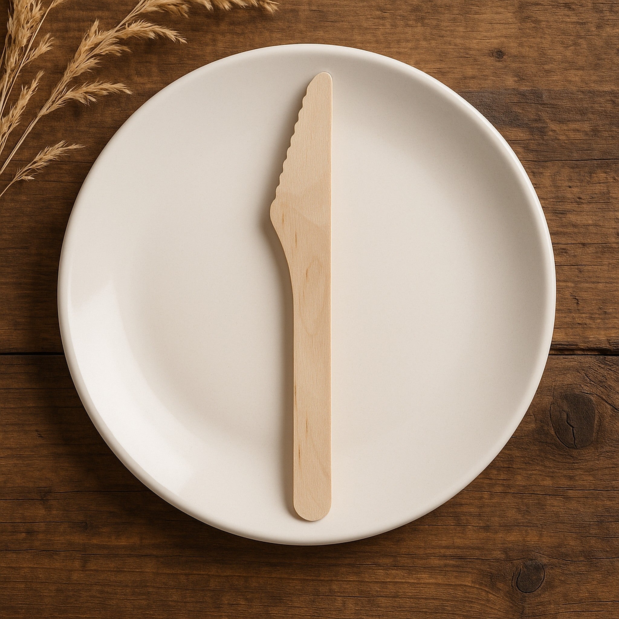 REGENT DISPOSABLE WOODEN KNIVES 24PK, 160MM