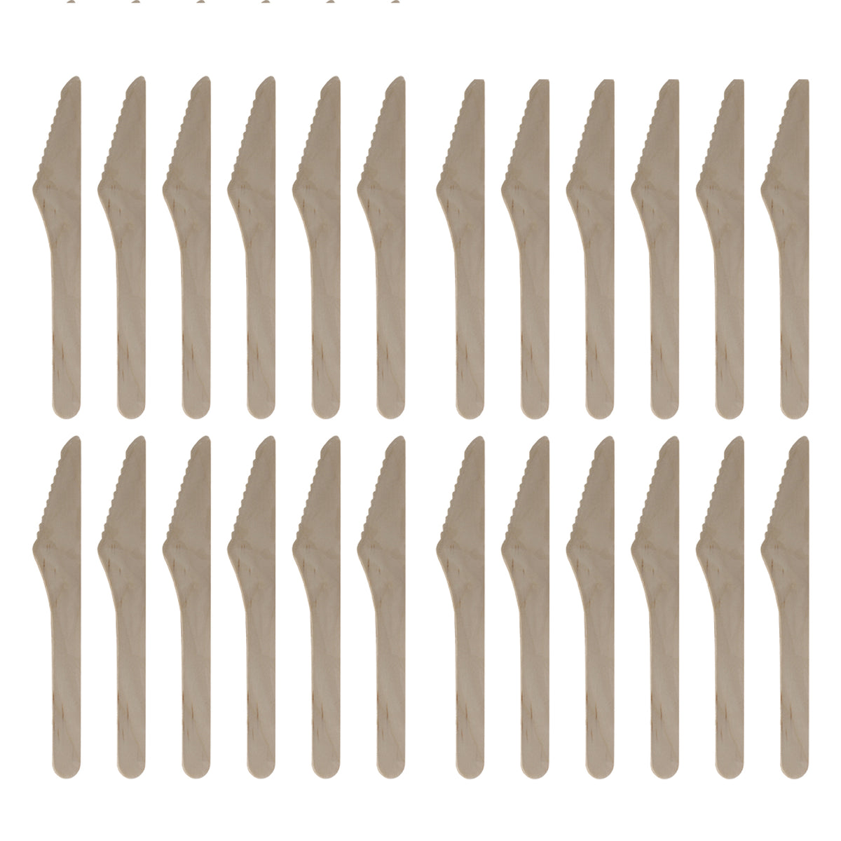 REGENT DISPOSABLE WOODEN KNIVES 24PK, 160MM