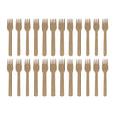 REGENT DISPOSABLE WOODEN FORKS 24PK, 160MM