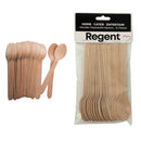 REGENT DISPOSABLE WOODEN SPOONS 24PK, 160MM