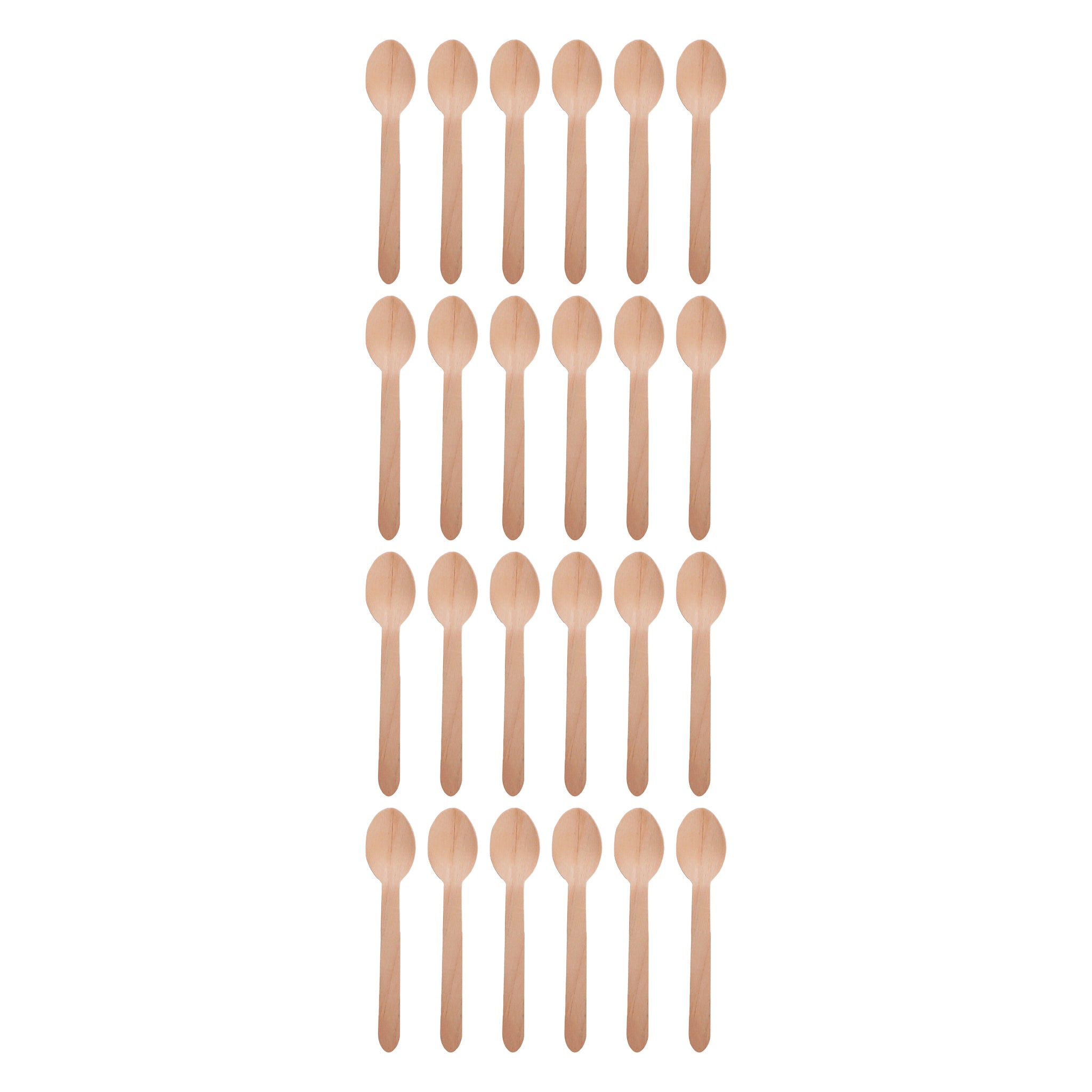 REGENT DISPOSABLE WOODEN SPOONS 24PK, 160MM