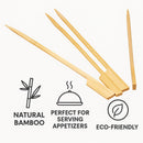 REGENT DISPOSABLE LARGE BAMBOO FOOD PADDLE PICKS 50PK, 180MM