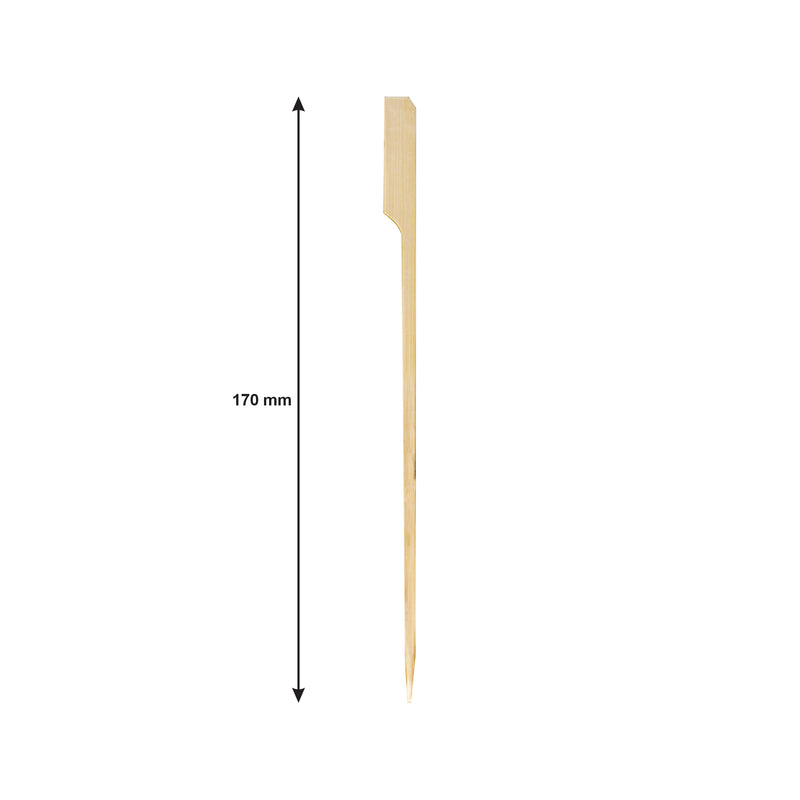 REGENT DISPOSABLE BAMBOO FOOD PADDLE PICKS 50PCS, (180MM)
