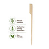 REGENT DISPOSABLE MEDIUM BAMBOO FOOD PADDLE PICKS 50PK, 120MM