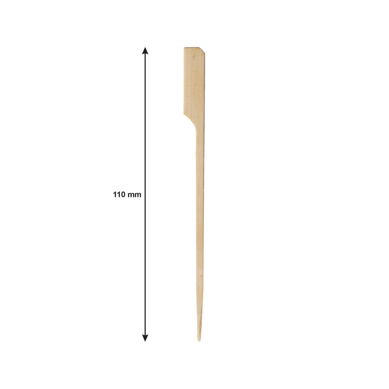 REGENT DISPOSABLE BAMBOO FOOD PADDLE PICKS 50PCS, (120MM)