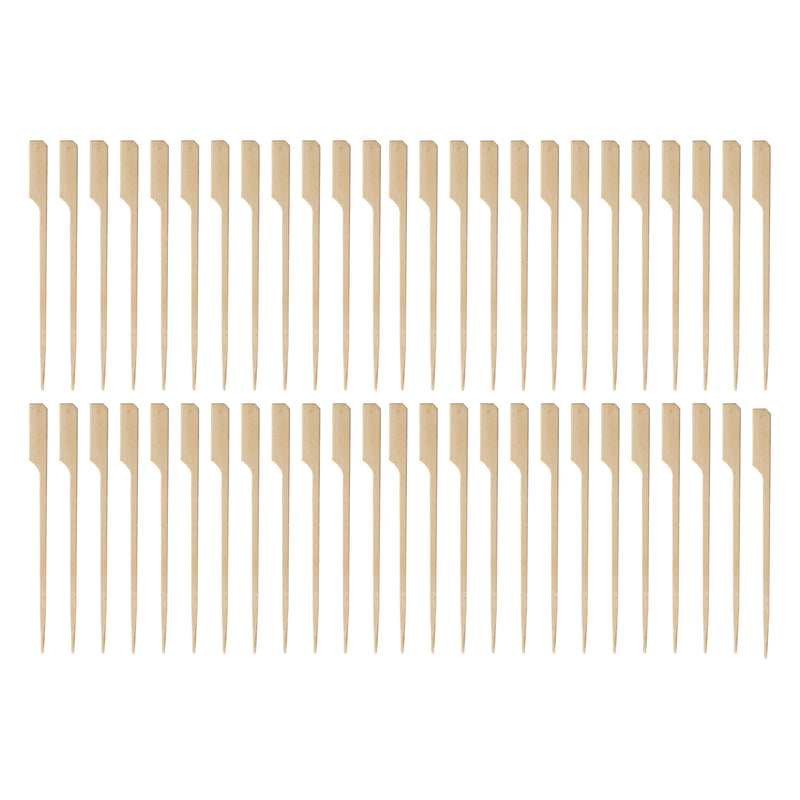 REGENT DISPOSABLE BAMBOO FOOD PADDLE PICKS 50PCS, (120MM)