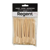 REGENT DISPOSABLE MEDIUM BAMBOO FOOD PADDLE PICKS 50PK, 120MM