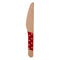 REGENT DISPOSABLE WOODEN KNIVES WITH COLOURED POLKA DOTS 24PCS, (160MM)