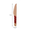 REGENT DISPOSABLE WOODEN KNIVES WITH COLOURED POLKA DOTS 24PCS, (160MM)