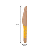 REGENT DISPOSABLE WOODEN KNIVES WITH COLOURED POLKA DOTS 24PK, 160MM