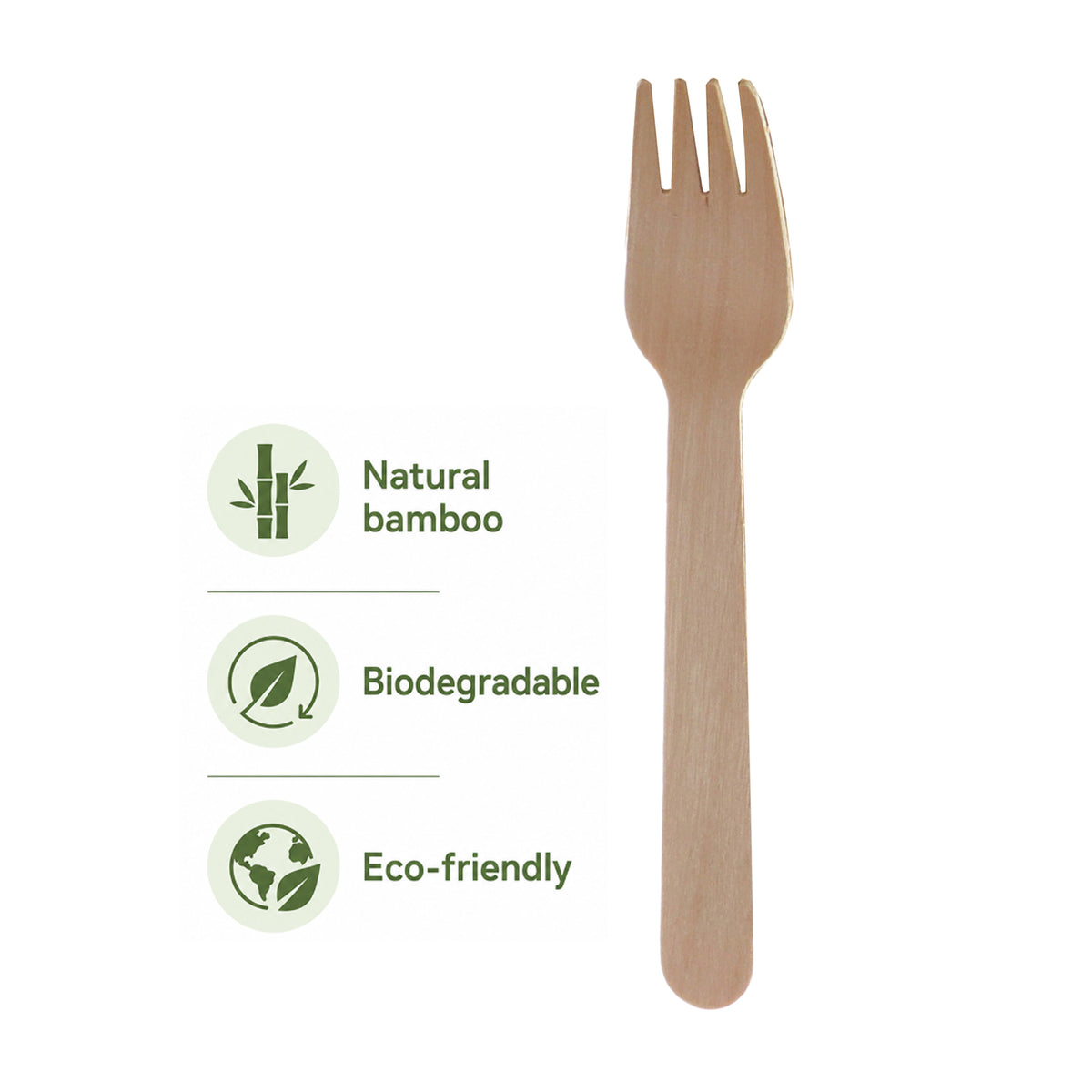 REGENT DISPOSABLE WOODEN FORKS 100PK
