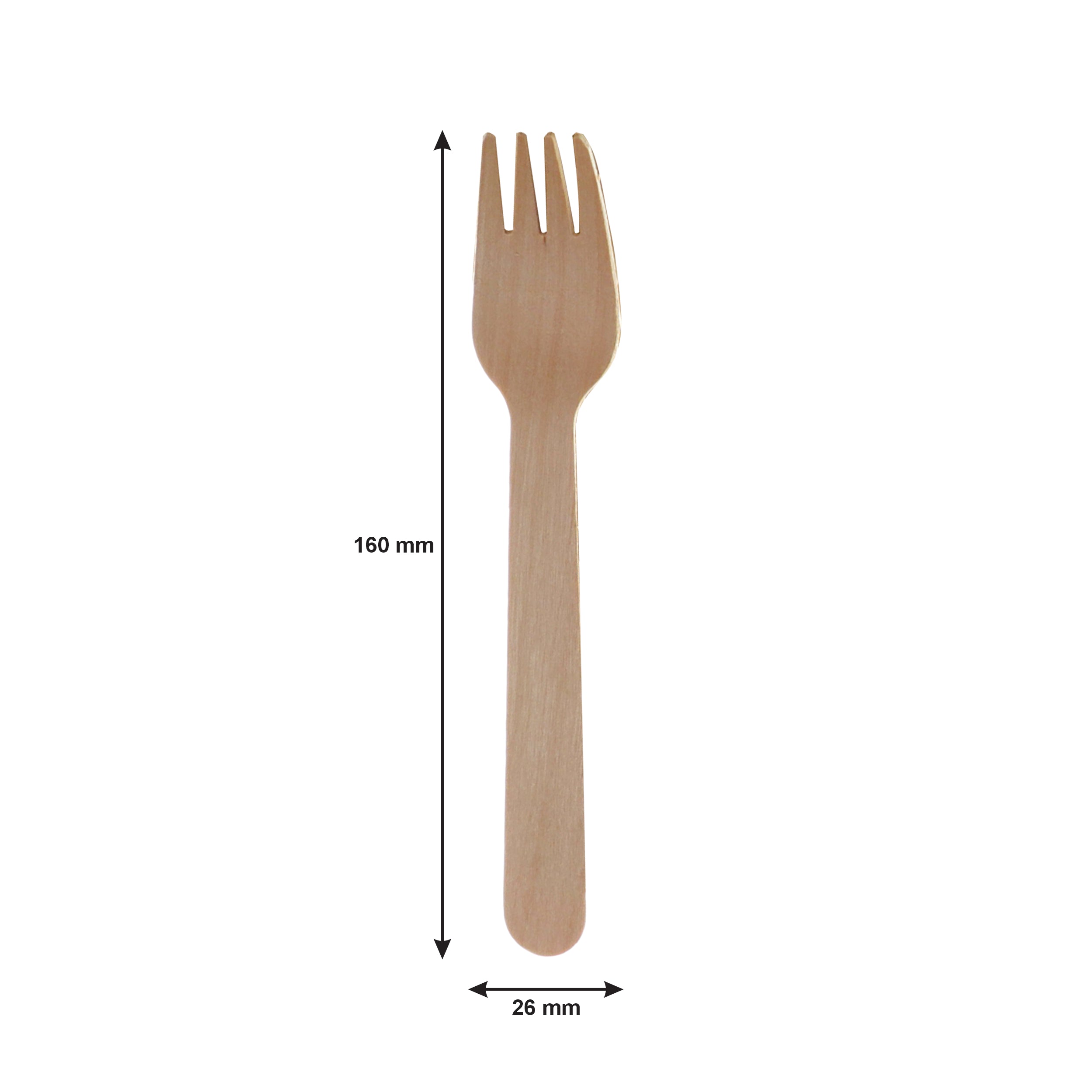 REGENT DISPOSABLE WOODEN FORKS 100PK