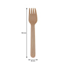 REGENT DISPOSABLE WOODEN FORKS 100PCS, (160X26MM)