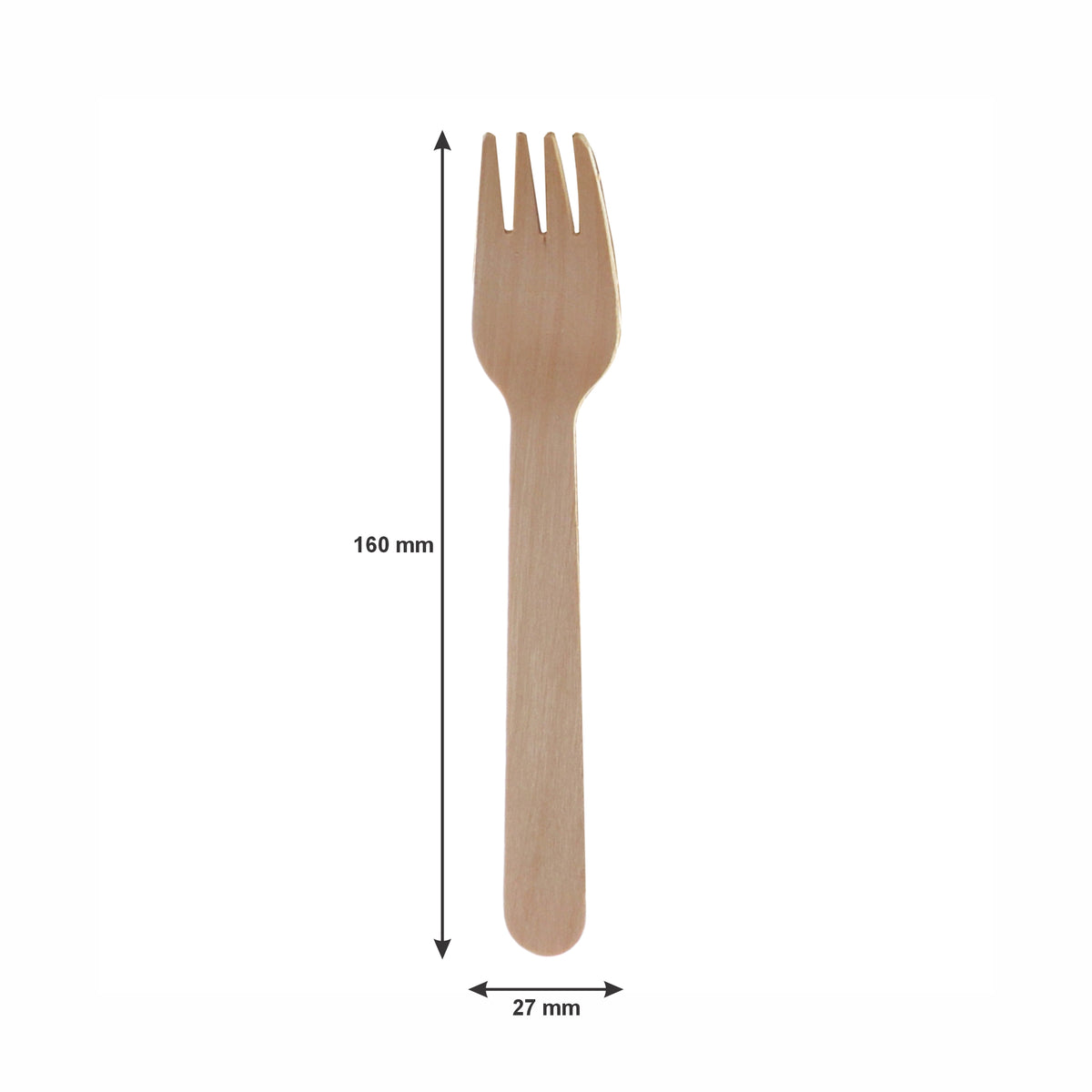 REGENT DISPOSABLE WOODEN FORKS 100PK
