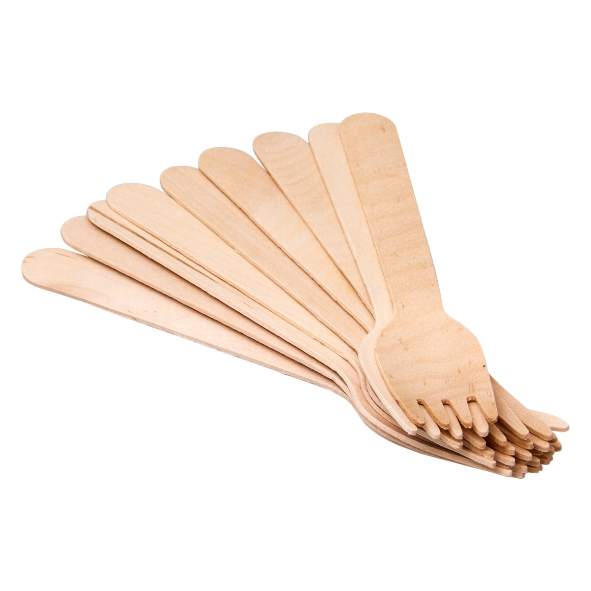 REGENT DISPOSABLE WOODEN FORKS 100PK