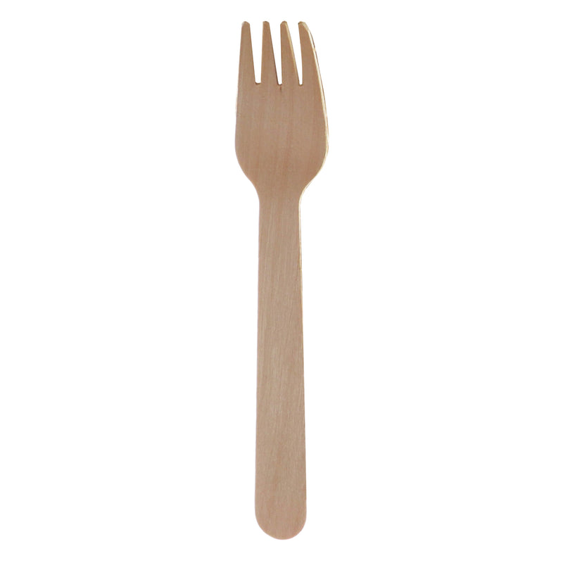 REGENT DISPOSABLE WOODEN FORKS 100PCS, (160X26MM)