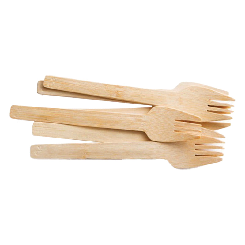 REGENT DISPOSABLE WOODEN FORKS 100PCS, (160X26MM)