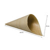 REGENT DISPOSABLE WOODEN CONES 20PK, 125MM