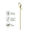 REGENT DISPOSABLE BAMBOO KNOT PICKS 50PK, 120MM