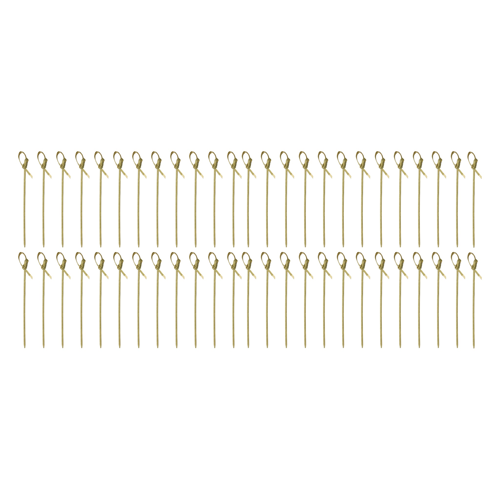 REGENT DISPOSABLE BAMBOO KNOT PICKS 50PK, 120MM