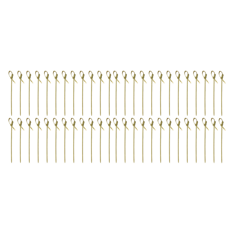 REGENT DISPOSABLE BAMBOO KNOT PICKS 50PCS, (130MM)