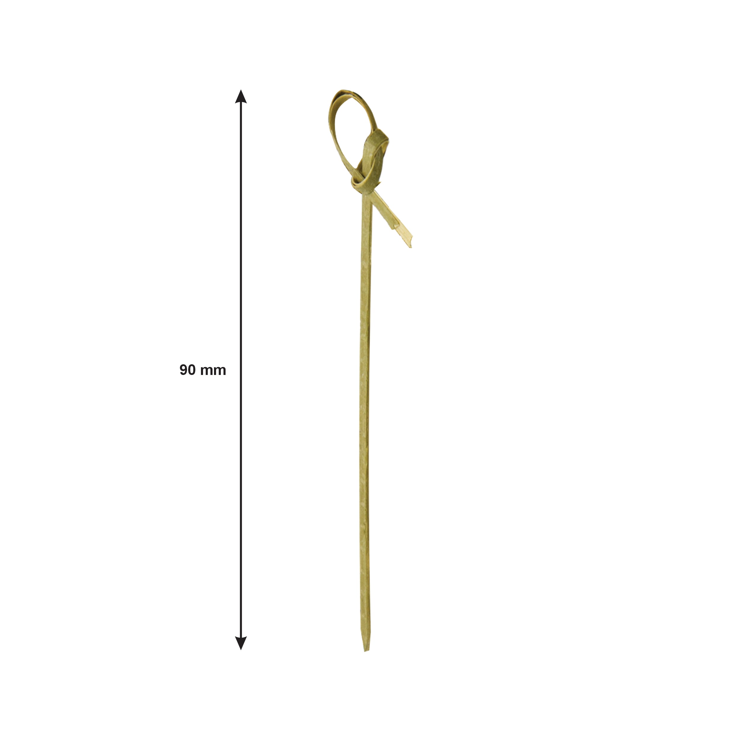 REGENT DISPOSABLE BAMBOO KNOT PICKS 50PK, 90MM