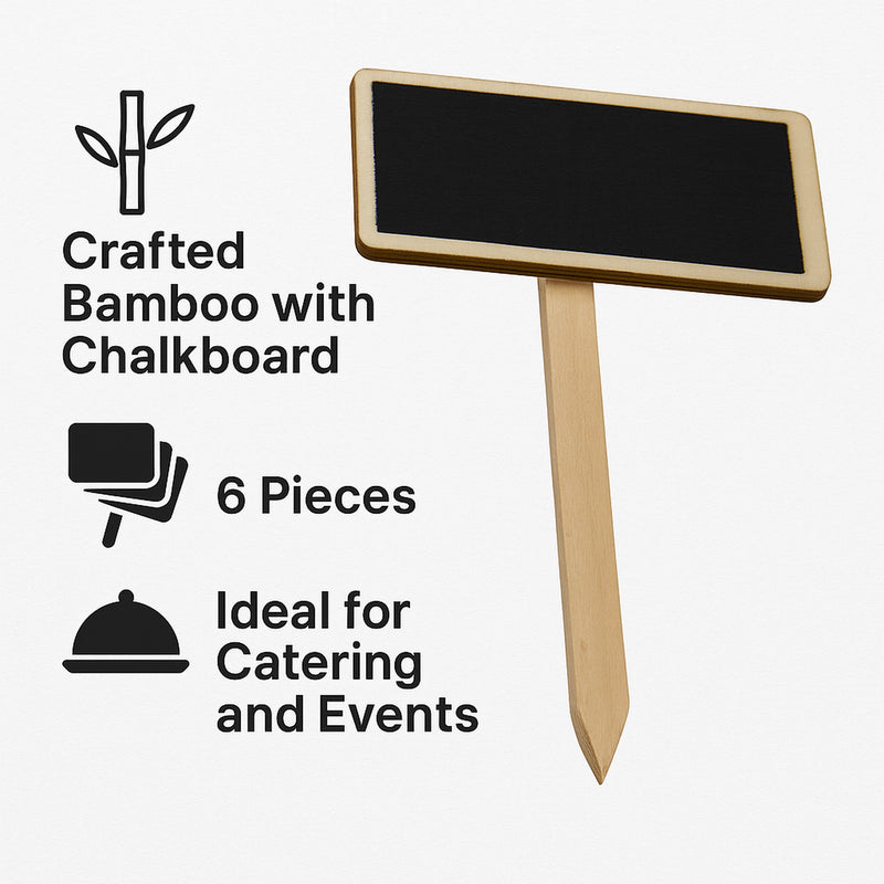 REGENT DISPOSABLE WOODEN BLACKBOARD PICK 6PK, 150MM