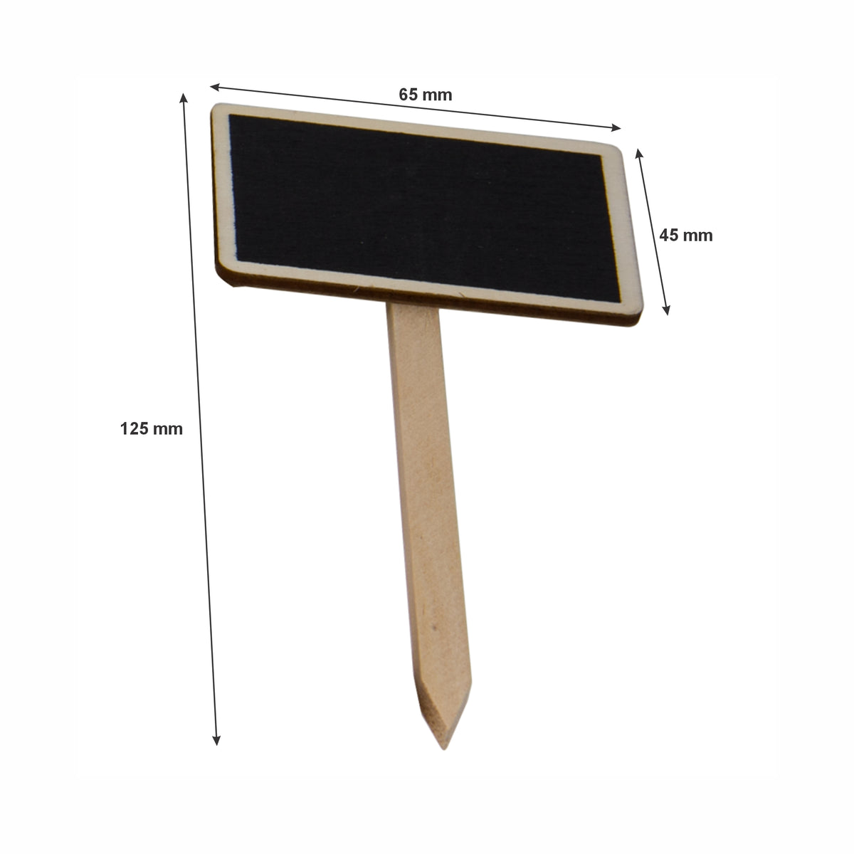 REGENT DISPOSABLE WOODEN BLACKBOARD PICK 6PK 125MM