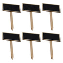 REGENT DISPOSABLE WOODEN BLACKBOARD PICK 6PCS, (150X65X45MM)