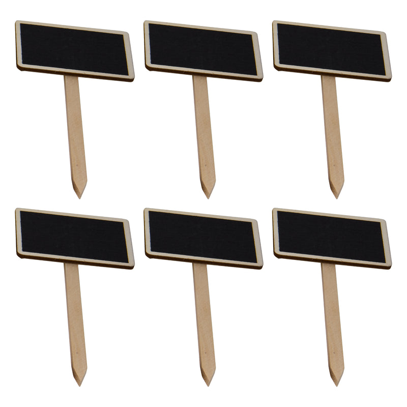 REGENT DISPOSABLE WOODEN BLACKBOARD PICK 6PCS, (150X65X45MM)