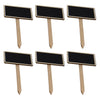 REGENT DISPOSABLE WOODEN BLACKBOARD PICK 6PCS, (150X65X45MM)