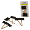 REGENT DISPOSABLE WOODEN BLACKBOARD PICK 6PCS, (150X65X45MM)
