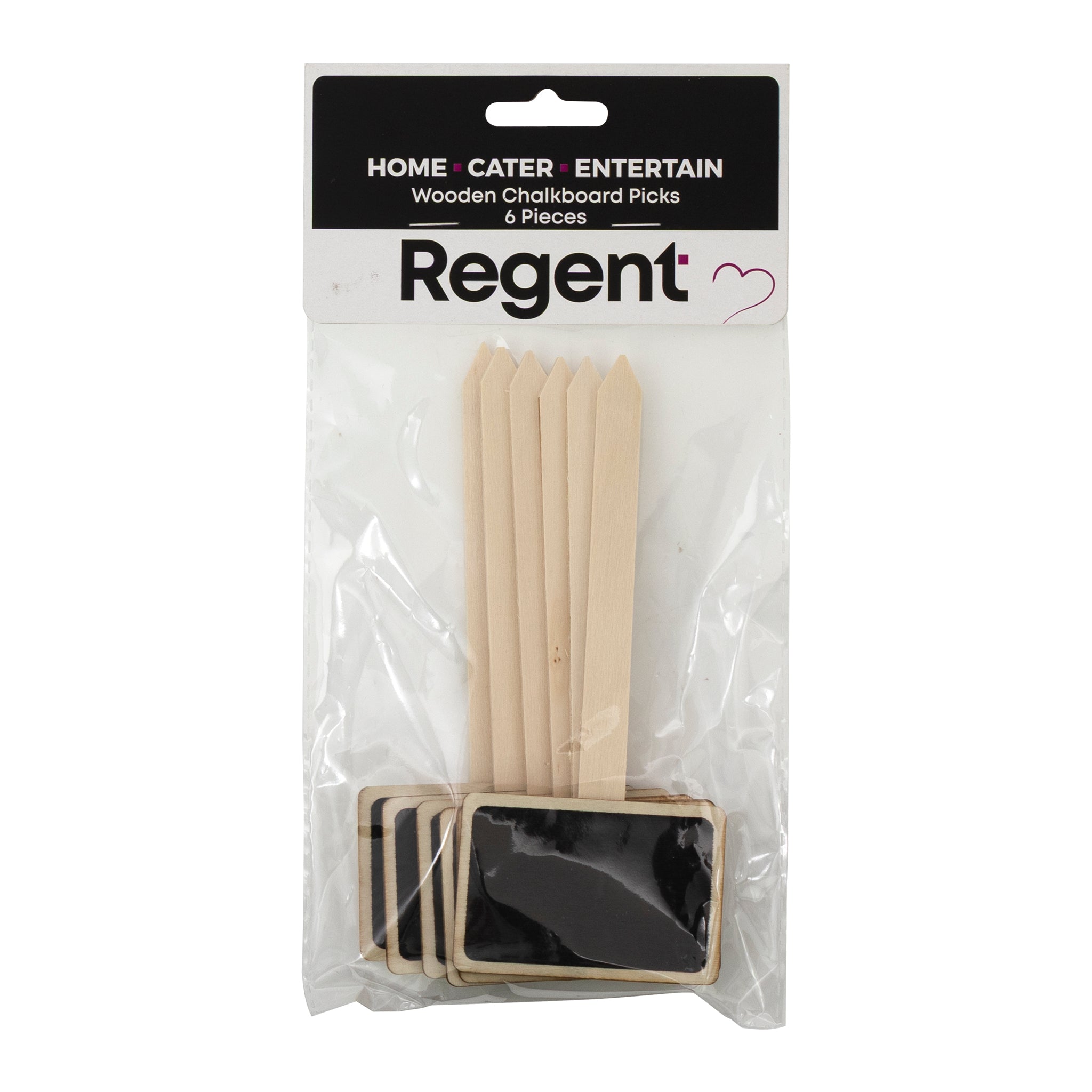 REGENT DISPOSABLE WOODEN BLACKBOARD PICK 6PK, 150MM – HCS Home and