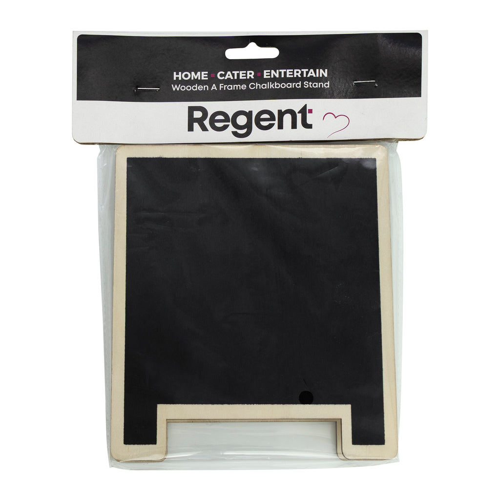REGENT DISPOSABLE WOODEN A FRAME BLACKBOARD STAND 1PK, 150X170MM