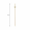 REGENT DISPOSABLE BAMBOO PICKS WITH COLOURED BEADS 50PK, 120MM