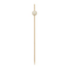 REGENT DISPOSABLE BAMBOO PICKS WITH COLOURED BEADS 50PK, 120MM