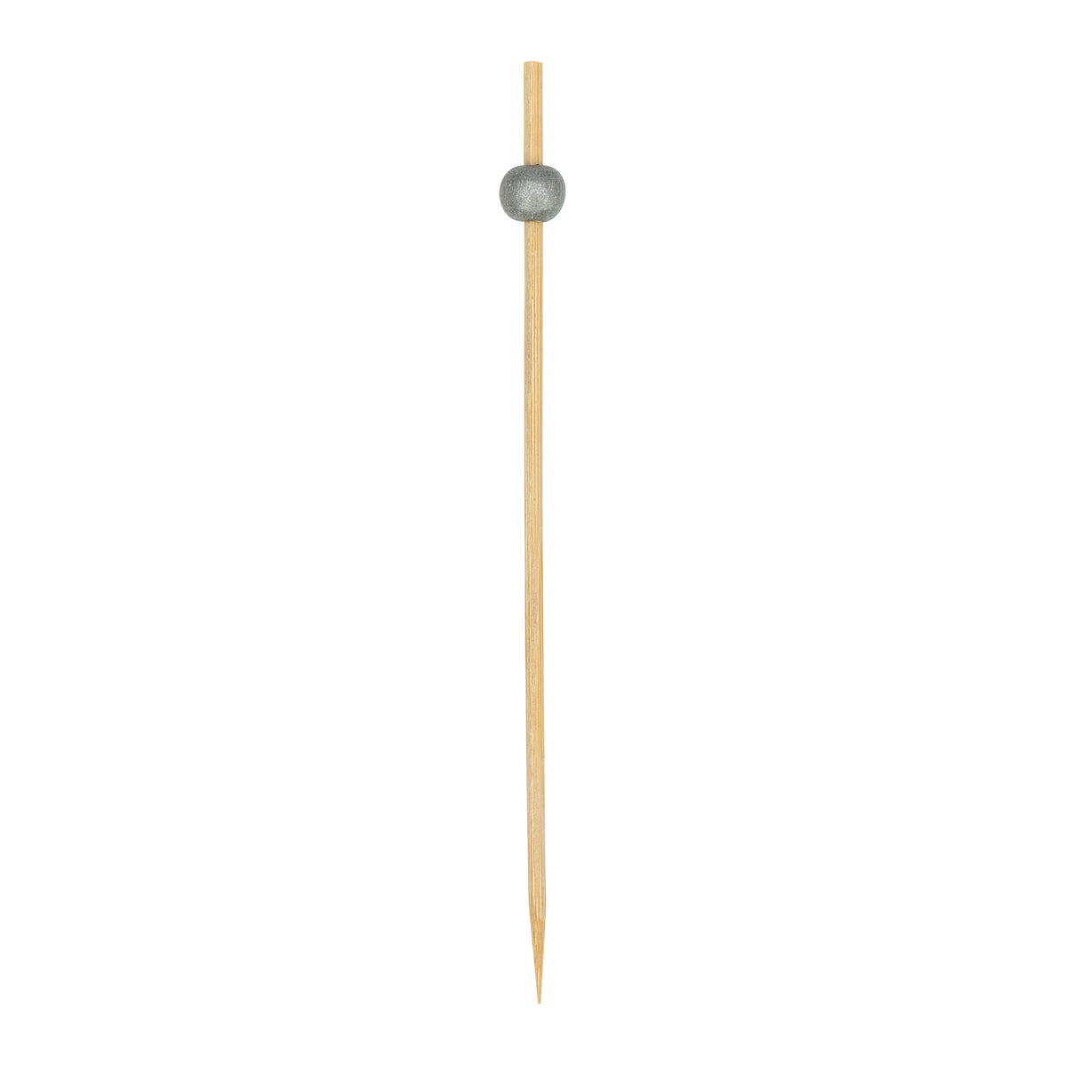 REGENT DISPOSABLE BAMBOO PICKS WITH SILVER BEADS 50PK,150MM