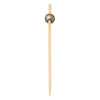 REGENT DISPOSABLE BAMBOO PICKS WITH SILVER BEADS 50PK, 120MM