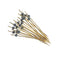 REGENT DISPOSABLE BAMBOO PICKS WITH SILVER BEADS 50PCS, (150MM)
