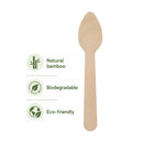 REGENT DISPOSABLE WOODEN TEASPOONS 100PK, 110MM